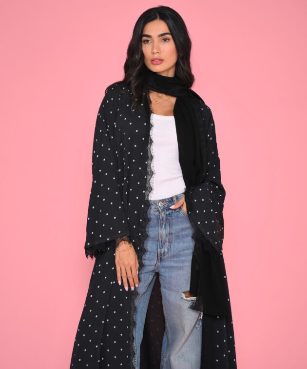 Polka dot lace